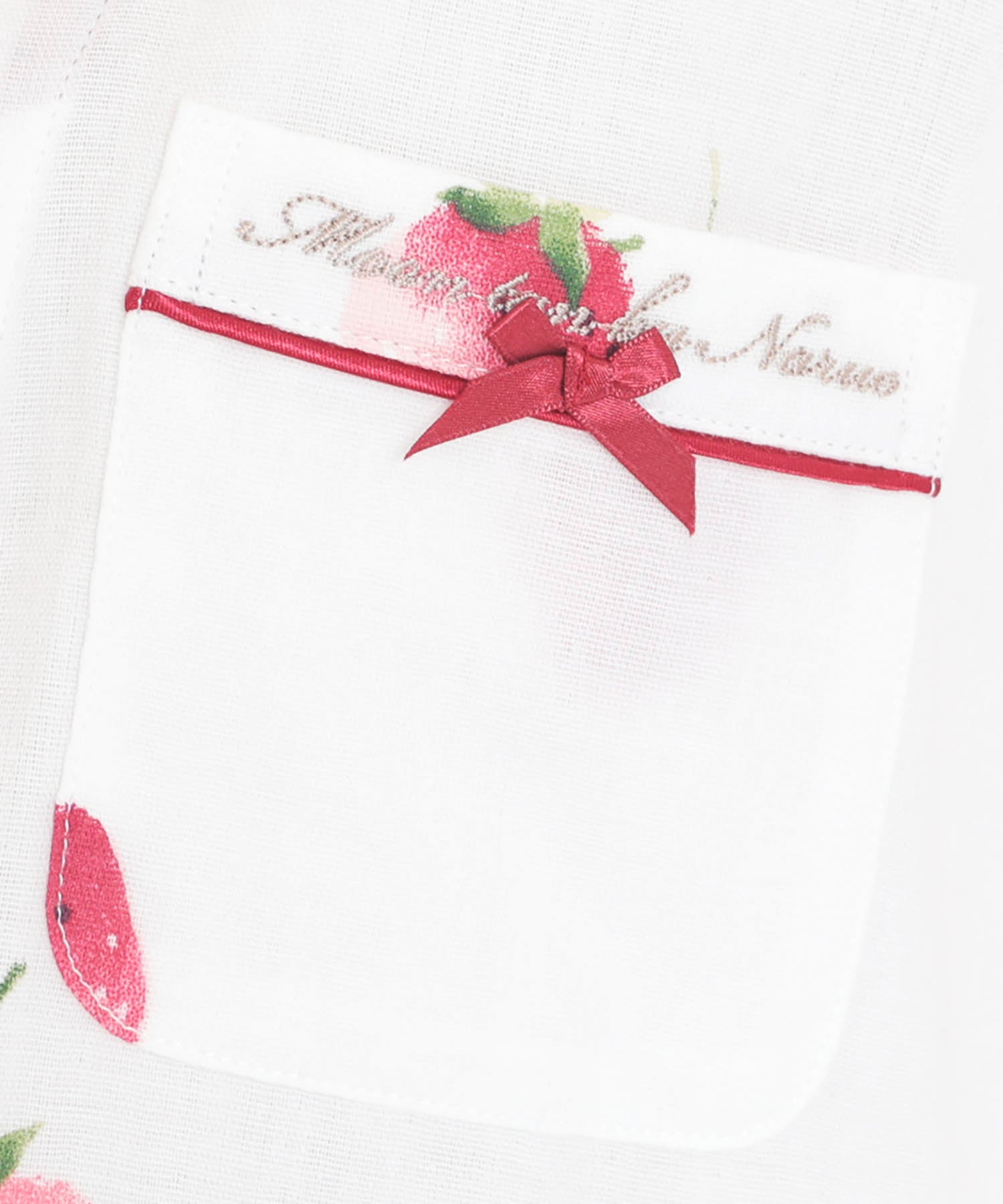 ナルエー Narue 棉雙紗草莓襯衫睡衣