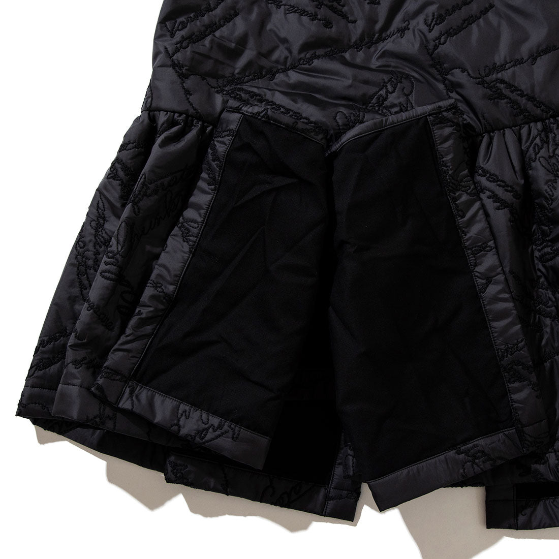 ナオキトミヅカ naokitomizuka キルティング スカート(Quilting skirt) (black) black