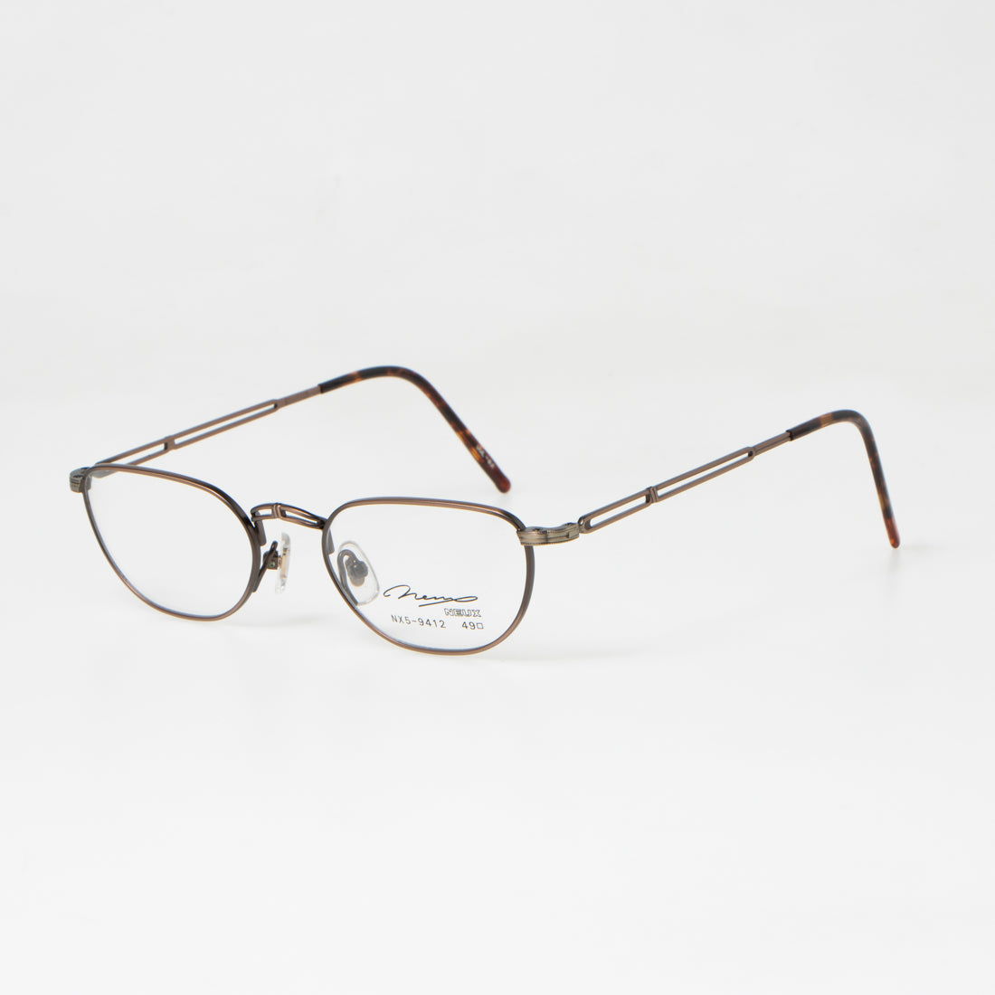 ヌー NEUX メガネ 眼鏡 アイウェア レディース メンズ,ブロンズ