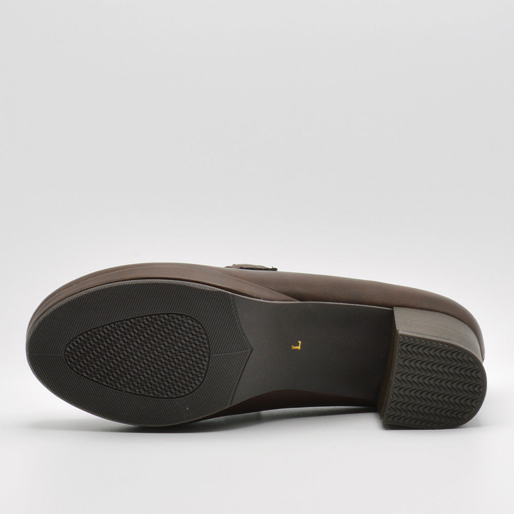 ニューヨークスターズ ボブソン NEW YORK STARS BOBSON パンプス レディース NYBビット 8522 NEW YORK STARS BOBSON ローファー 厚底 滑りにくい (ブラウン) ブラウン