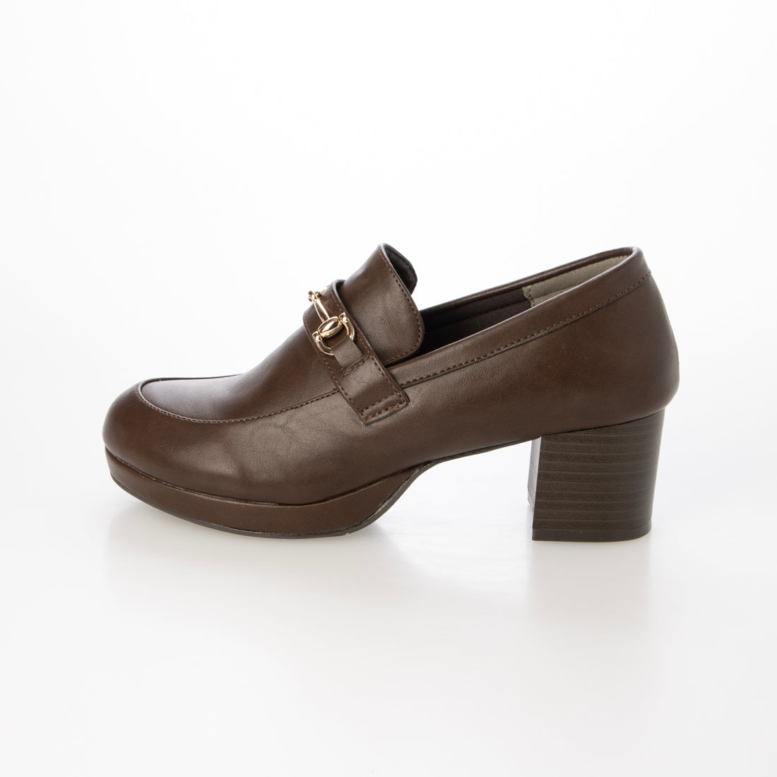 ニューヨークスターズ ボブソン NEW YORK STARS BOBSON パンプス レディース NYBビット 8522 NEW YORK STARS BOBSON ローファー 厚底 滑りにくい (ブラウン) ブラウン