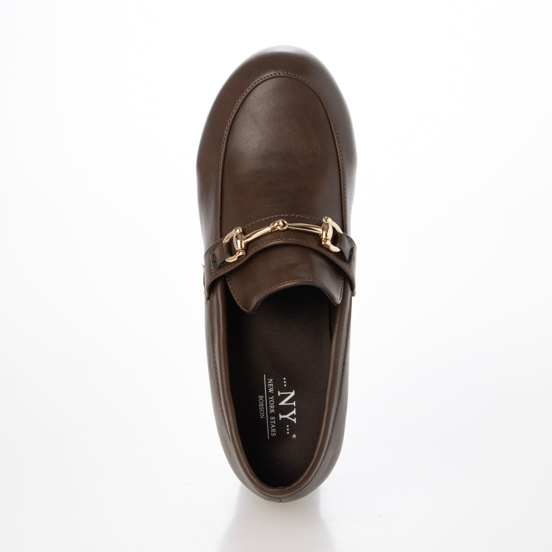 ニューヨークスターズ ボブソン NEW YORK STARS BOBSON パンプス レディース NYBビット 8522 NEW YORK STARS BOBSON ローファー 厚底 滑りにくい (ブラウン) ブラウン