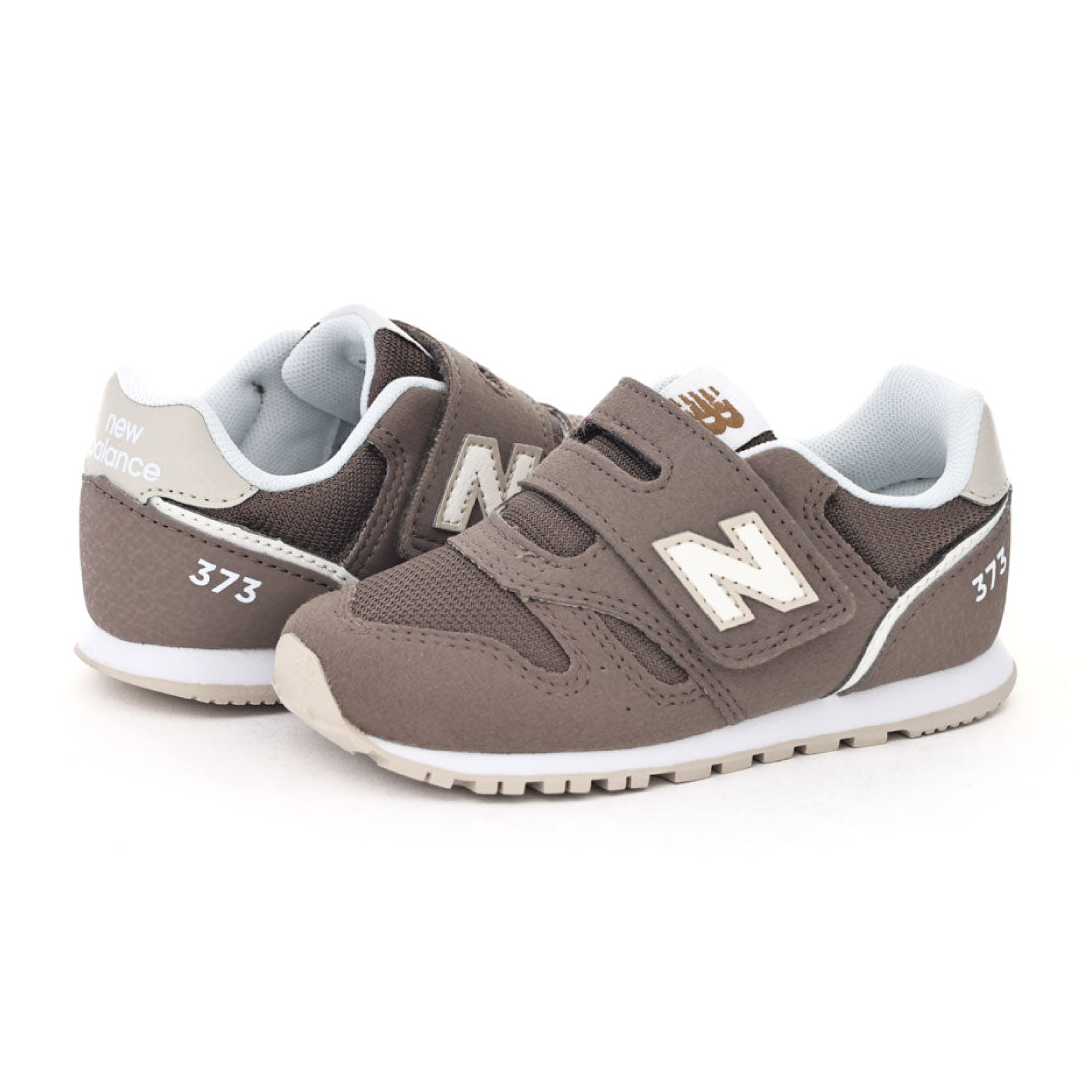 ニューバランス New Balance ベビー キッズ スニーカー I373 7OY ブラウン ベビーシューズ 幅広 ワイド 3E 4E 運動靴 子供靴 ベルクロ (ブラウン(7OY)) ブラウン(7OY)
