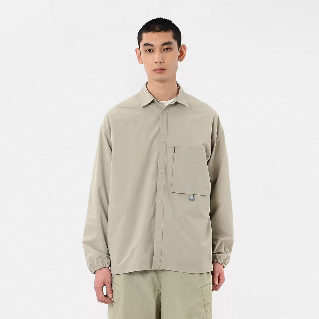 ニューバランス New Balance New Balance Oversized Long Sleeve Shirts(ニューバランス オーバーサイズ ロングスリーブ シャツ) (Olivine) Olivine
