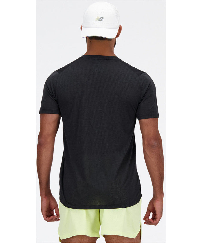 ニューバランス New Balance ニューバランス New Balance Athletics ショートスリーブTシャツ メンズ ランニング 陸上 半袖 ポリエステル NB IceX スタンダード (BK ブラック) BK ブラック