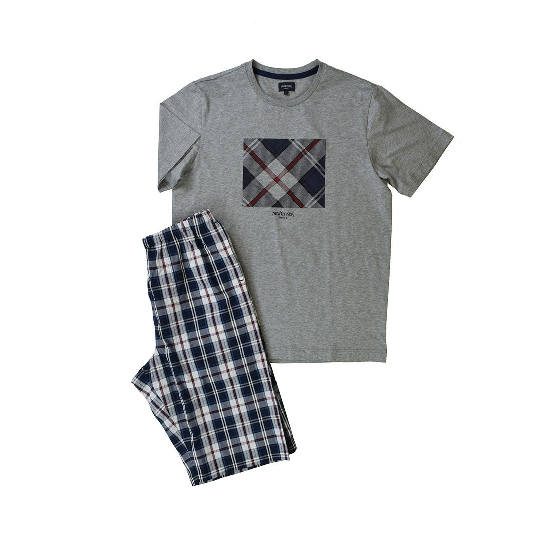 NEWYORKER HOME Short Sleeve Henry Neck Pajamas