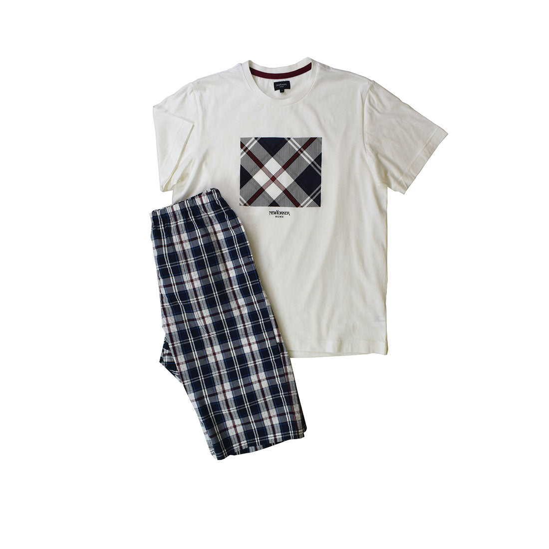 NEWYORKER HOME Short Sleeve Henry Neck Pajamas