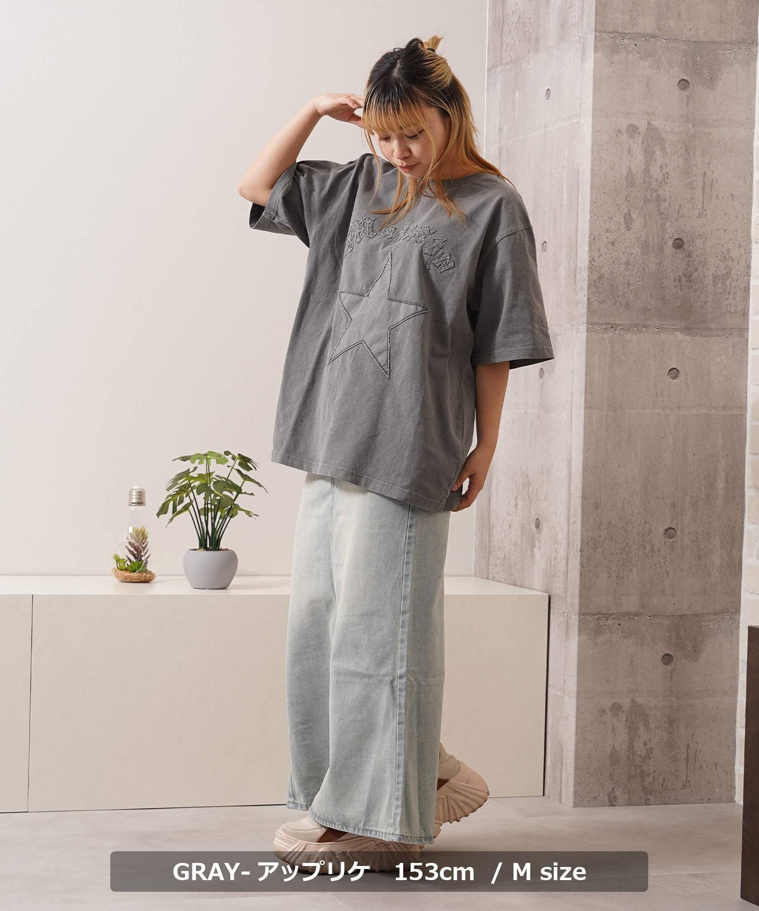 ワンフォークロージング 1111clothing アソートデザイン ピグメントTシャツ (BLACK-スタッズ) BLACK-スタッズ