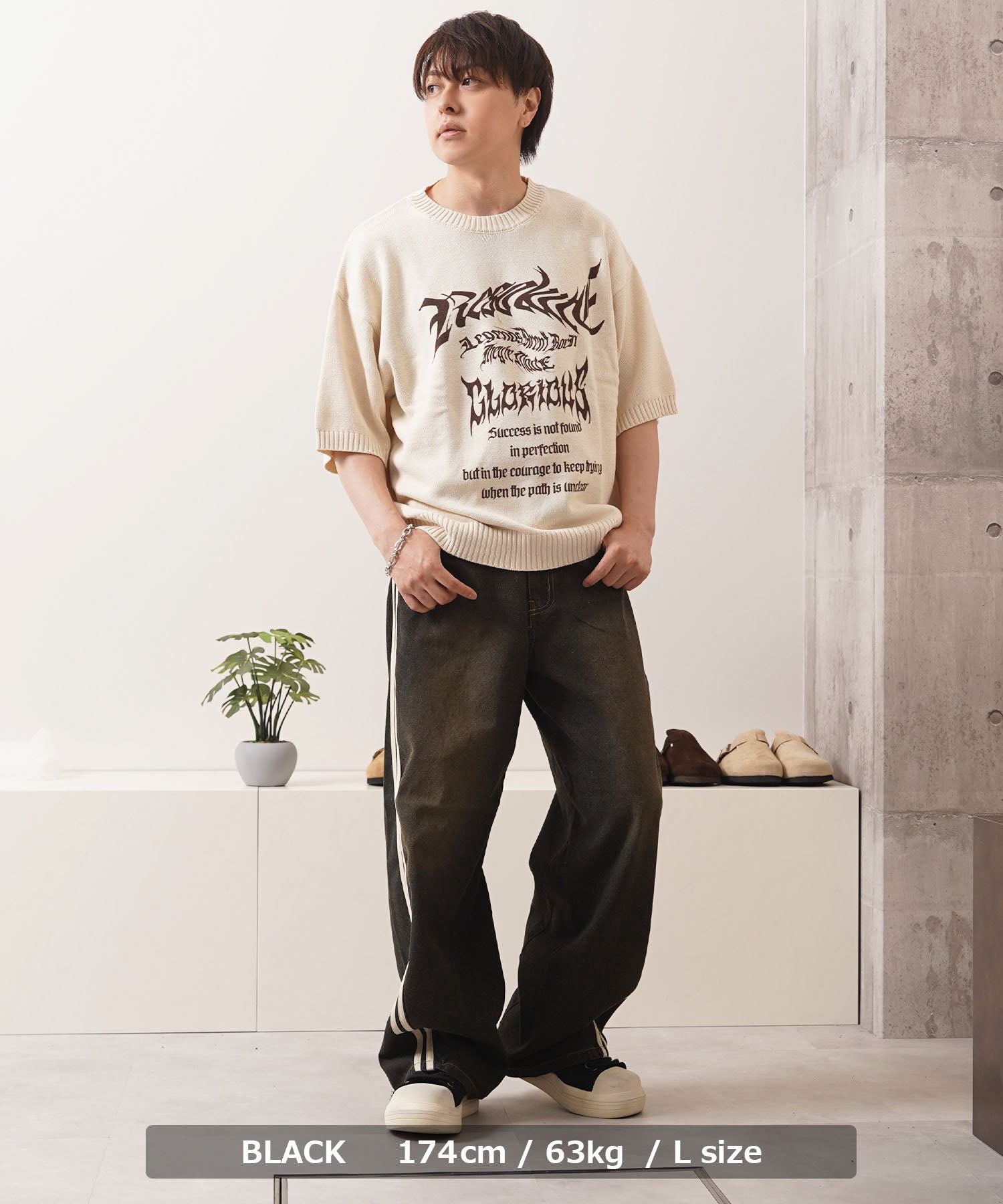 ワンフォークロージング 1111clothing ツイストライン バレルレッグデニム (SAX) SAX