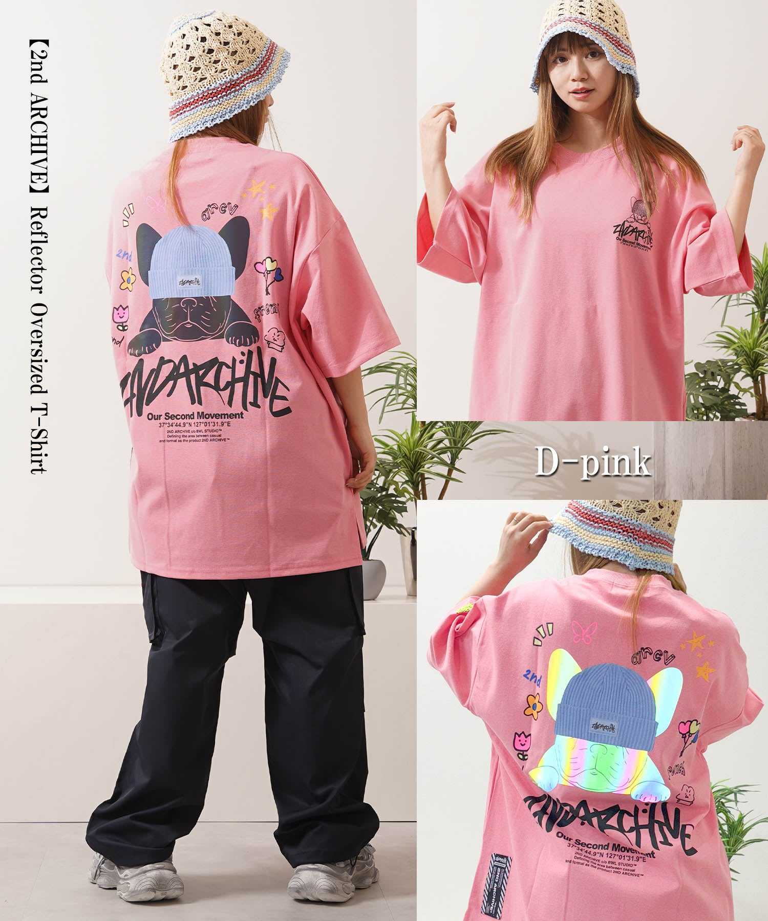 ワンフォークロージング 1111clothing 2nd ARCHIVE リフレクター Tee (C-black) C-black