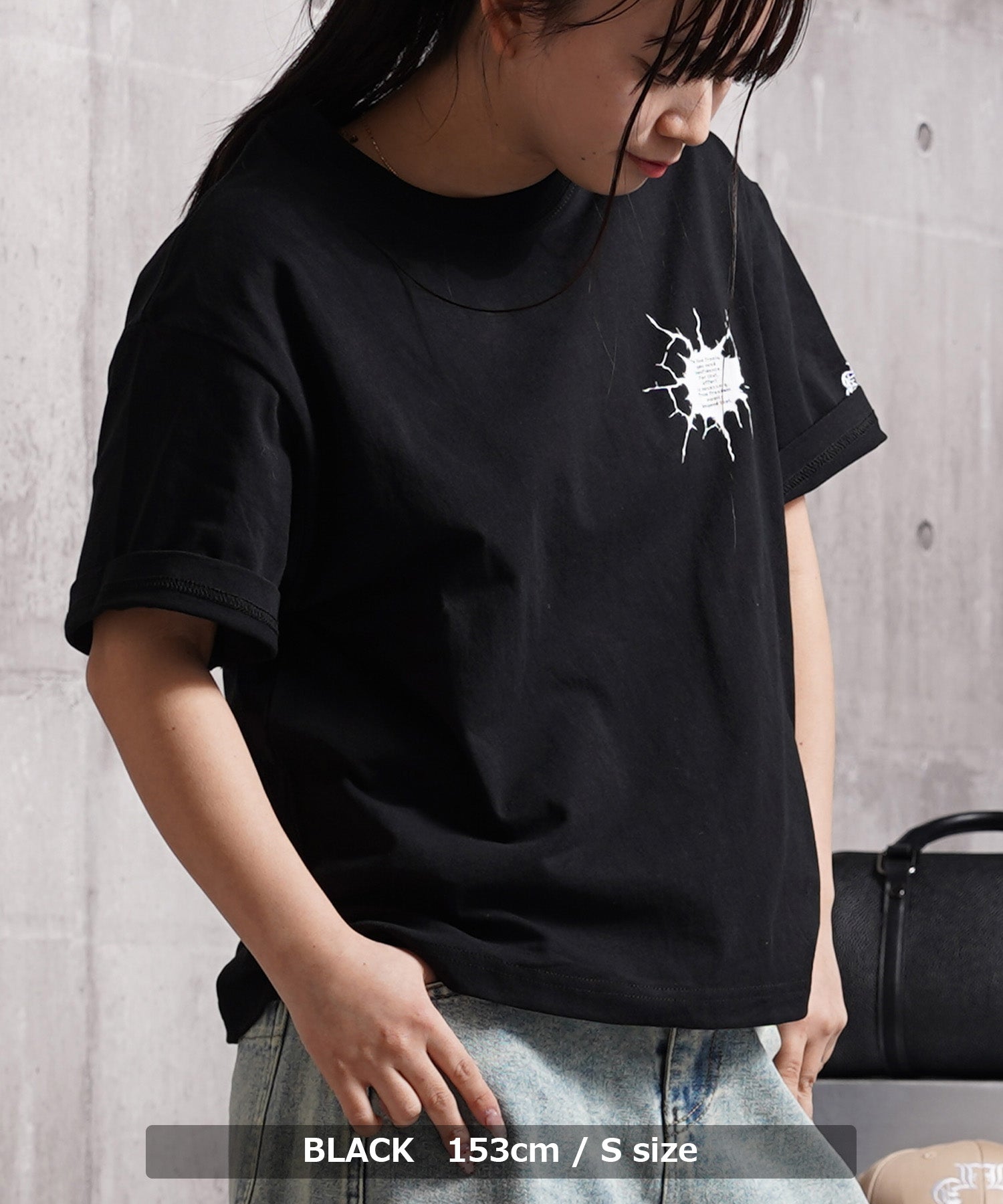 ワンフォークロージング 1111clothing Bullet hole Tee (BLACK) BLACK