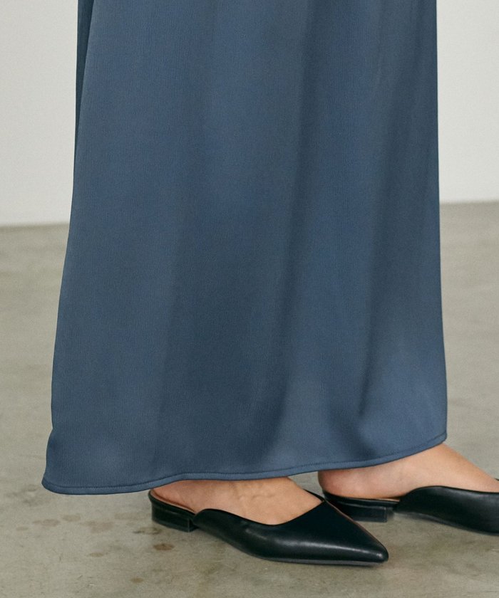 ナイスクラップ NICE CLAUP 【LARUTA】サテンゴム入りスカート (LBE) LBE