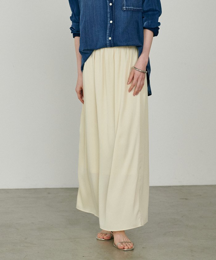 ナイスクラップ NICE CLAUP 【LARUTA】サテンゴム入りスカート (LBE) LBE