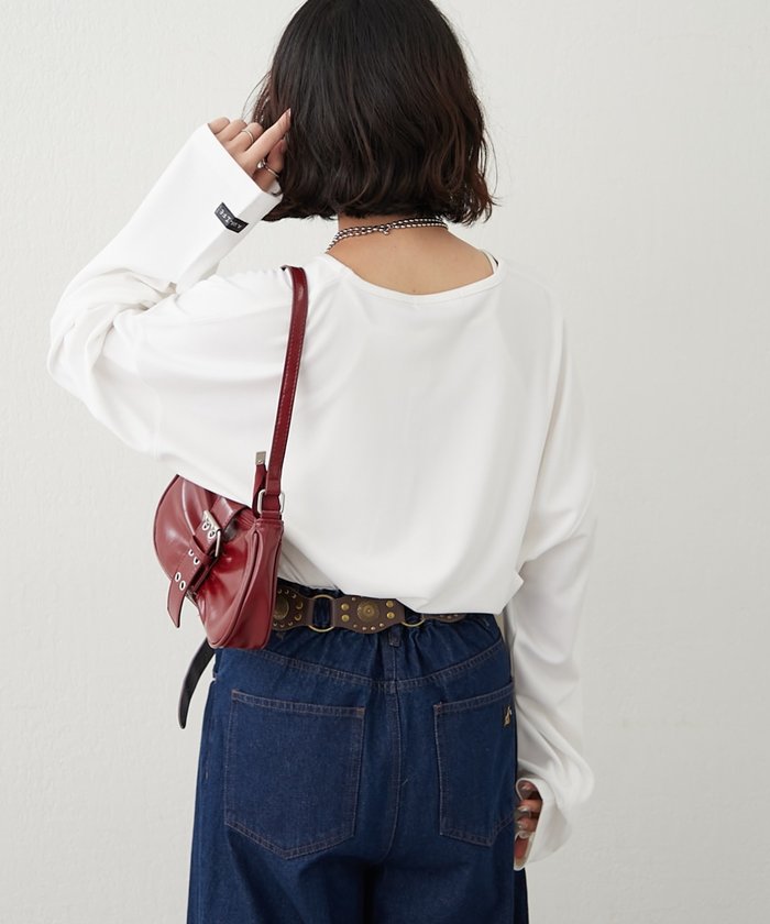 ナイスクラップ NICE CLAUP 【NUNIFE】UネックロンT (OFF) OFF