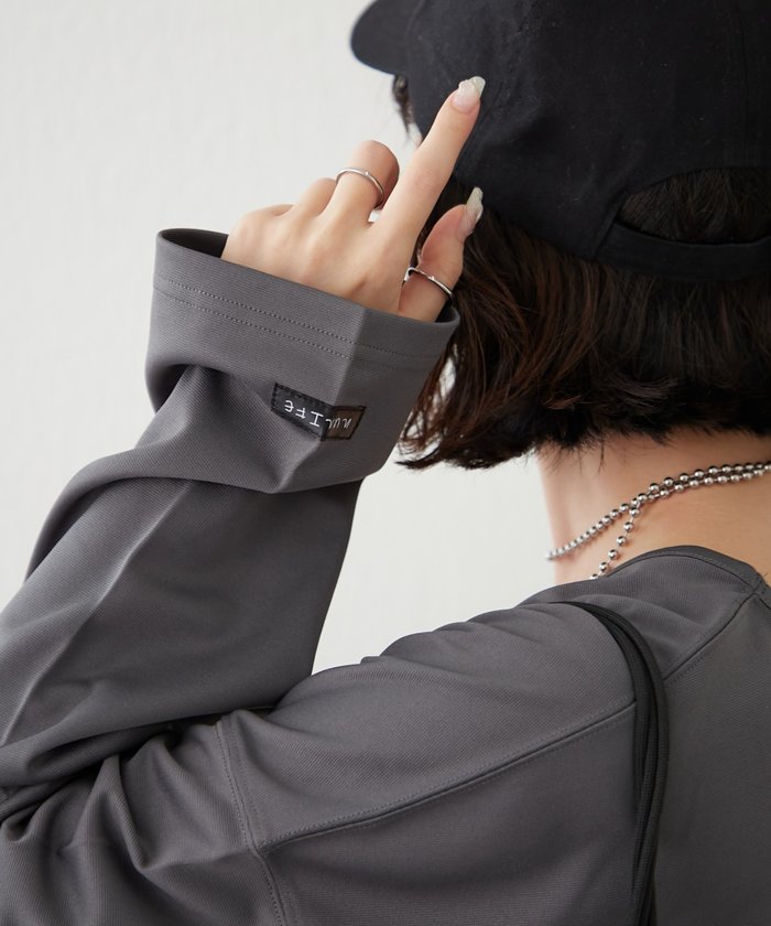 ナイスクラップ NICE CLAUP 【NUNIFE】UネックロンT (OFF) OFF