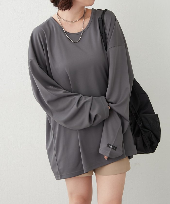 ナイスクラップ NICE CLAUP 【NUNIFE】UネックロンT (OFF) OFF