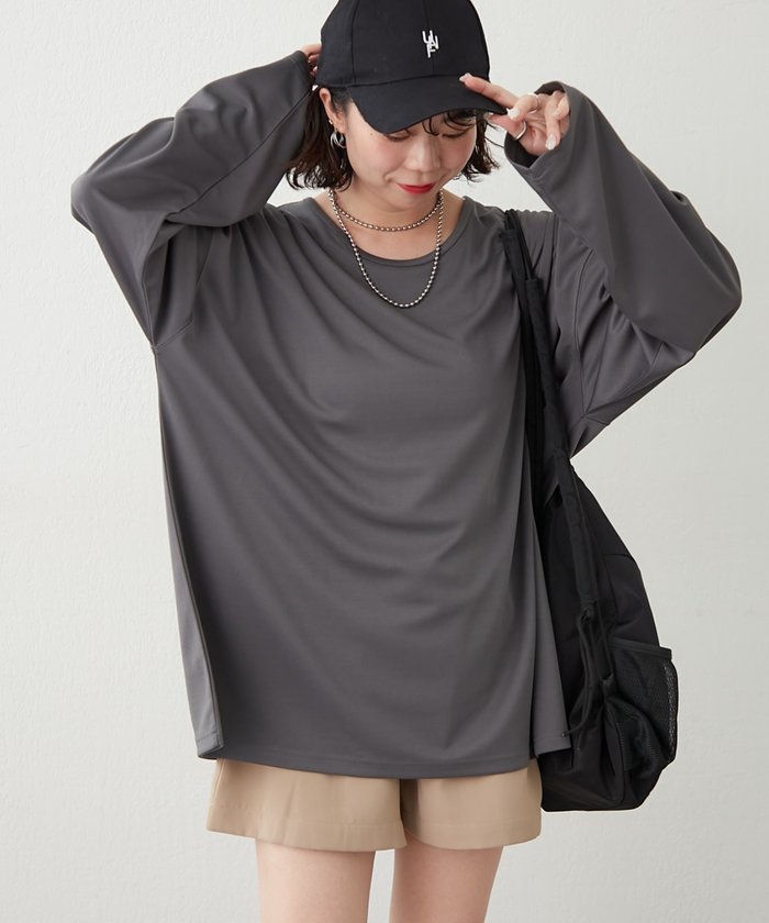 ナイスクラップ NICE CLAUP 【NUNIFE】UネックロンT (OFF) OFF