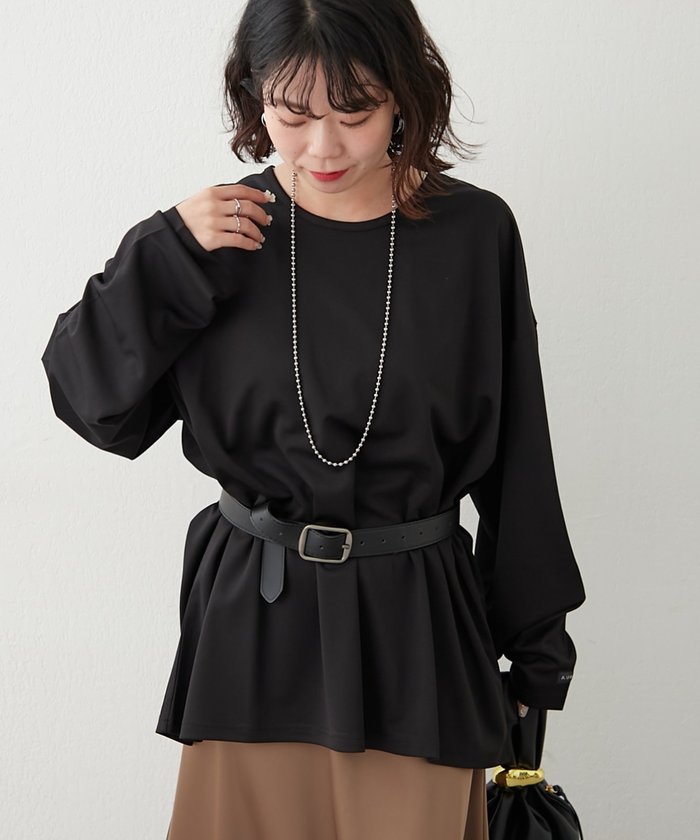 ナイスクラップ NICE CLAUP 【NUNIFE】UネックロンT (OFF) OFF