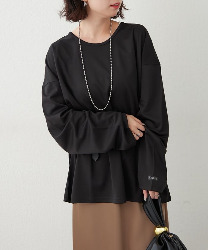 ナイスクラップ NICE CLAUP 【NUNIFE】UネックロンT (OFF) OFF