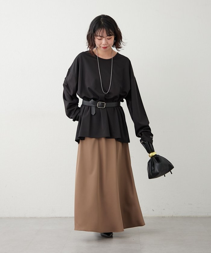 ナイスクラップ NICE CLAUP 【NUNIFE】UネックロンT (OFF) OFF