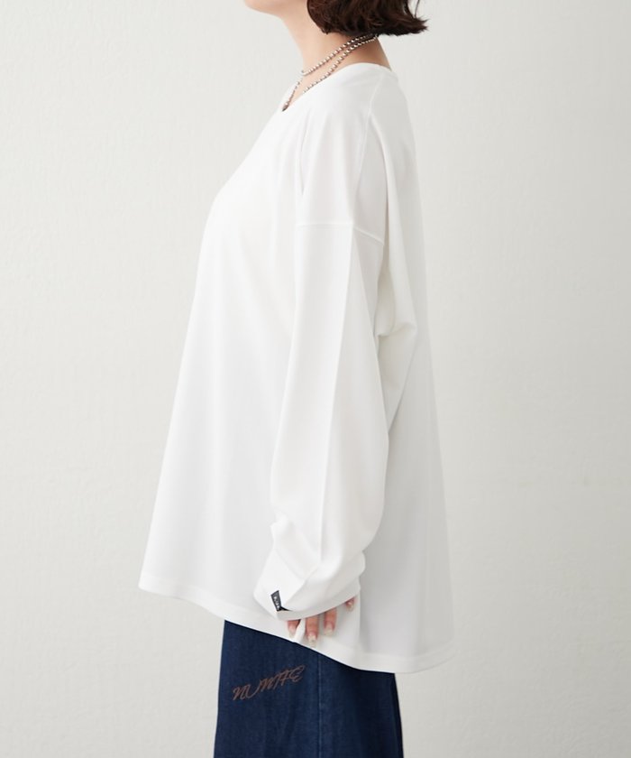 ナイスクラップ NICE CLAUP 【NUNIFE】UネックロンT (OFF) OFF