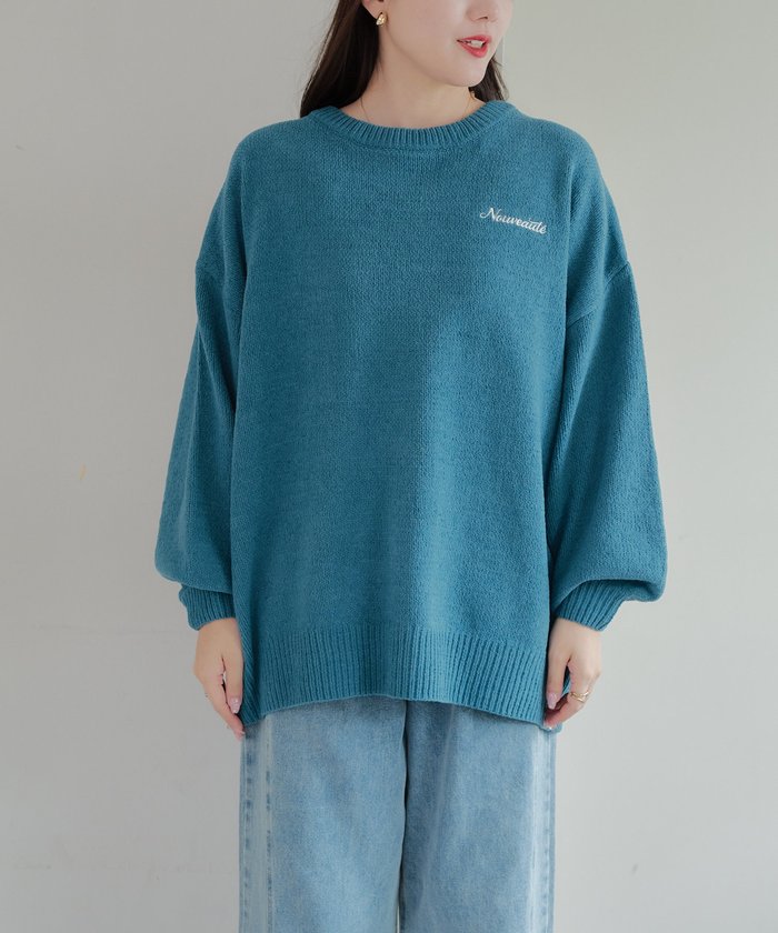 ナイスクラップ NICE CLAUP バックロゴマットモールプルオーバー (BK) BK