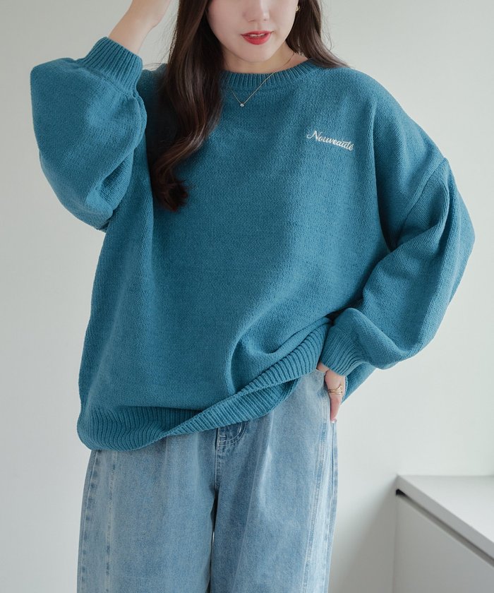 ナイスクラップ NICE CLAUP バックロゴマットモールプルオーバー (BK) BK