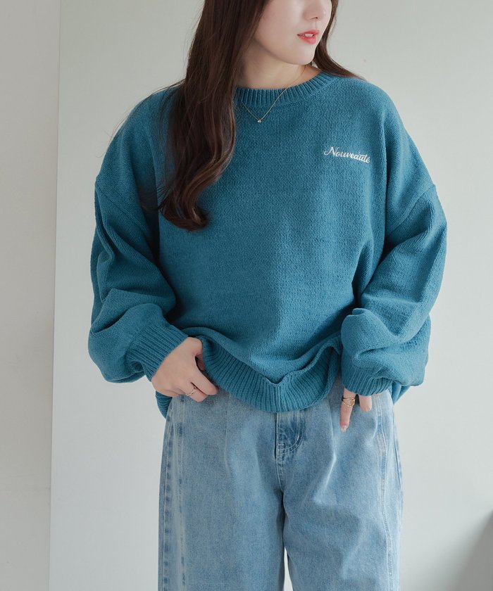 ナイスクラップ NICE CLAUP バックロゴマットモールプルオーバー (BK) BK