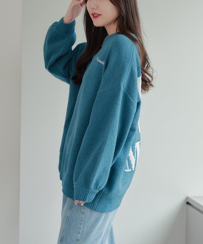 ナイスクラップ NICE CLAUP バックロゴマットモールプルオーバー (BK) BK