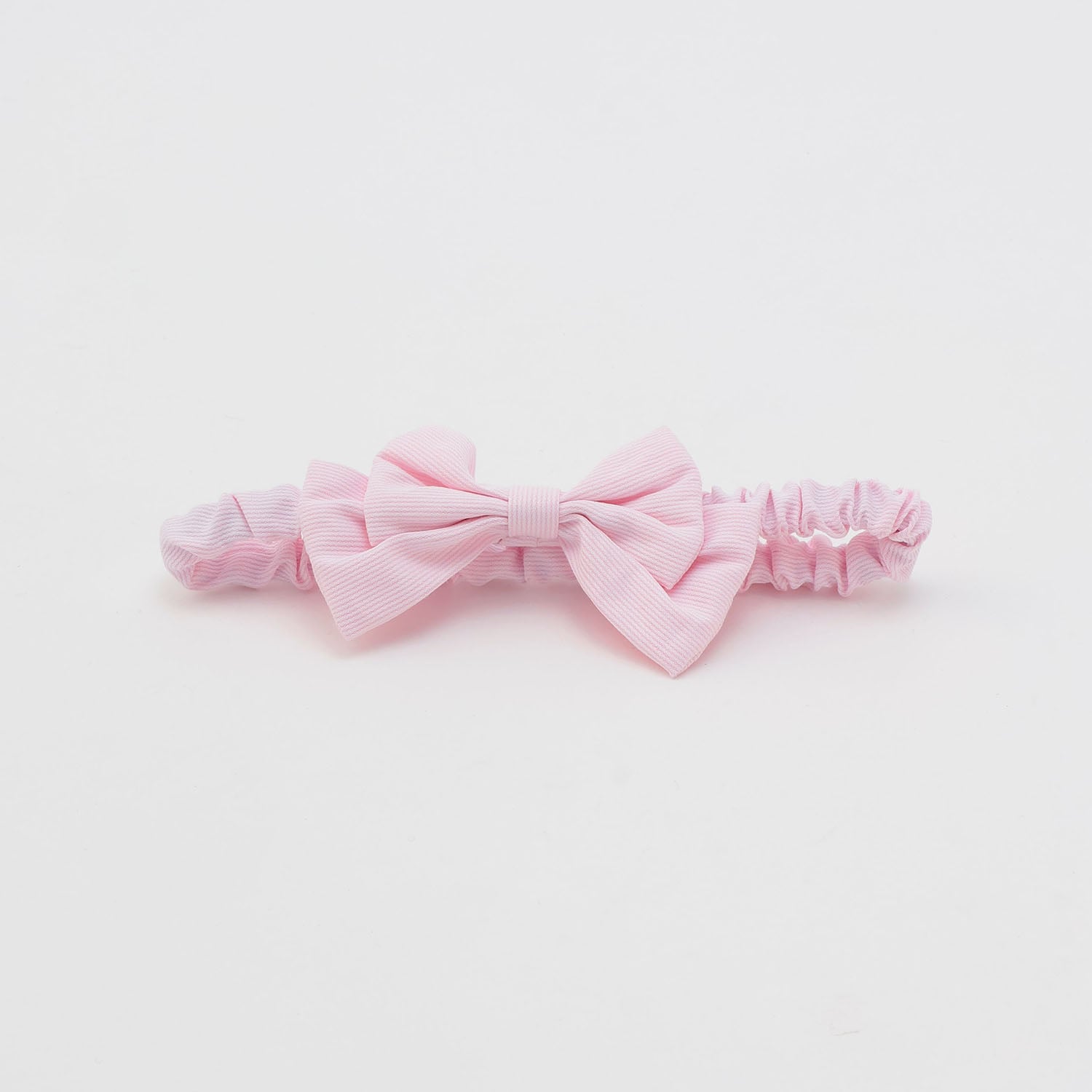 メゾピアノ mezzo piano 【BOX付】ウサギマスコット付エプロン&ヘアバンドセット 【返品不可商品】 (ライト ピンク) ライト ピンク