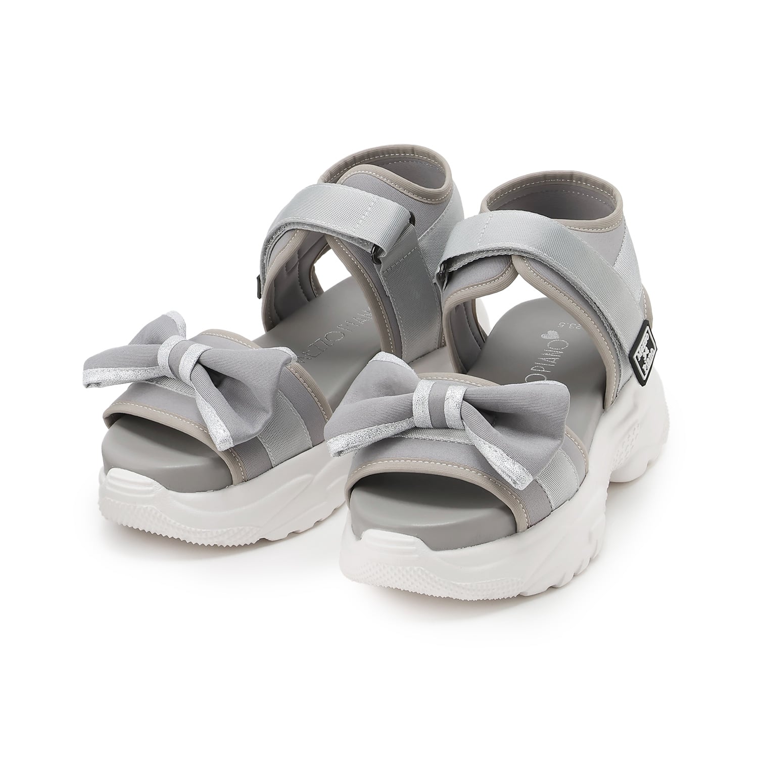 メゾピアノジュニア mezzo piano junior リボンスポサン (グレー) グレー