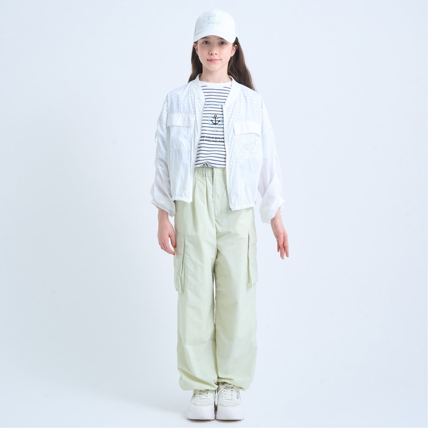 ポンポネットジュニア pom ponette junior 【UVカット】シアージップブルゾン (黒) 黒
