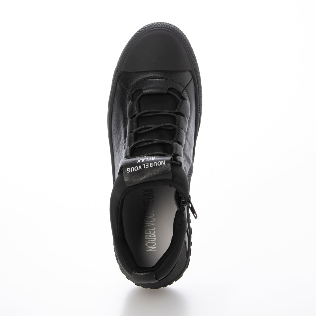 ヌーベル ヴォーグ リラックス Noubel Voug Relax レースアップデザインスニーカー (BL/BL) BL/BL