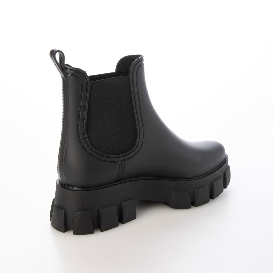 ヌーベル ヴォーグ リラックス Noubel Voug Relax 防水 晴雨兼用 サイドゴア ショート レインブーツ (ブラック) ブラック