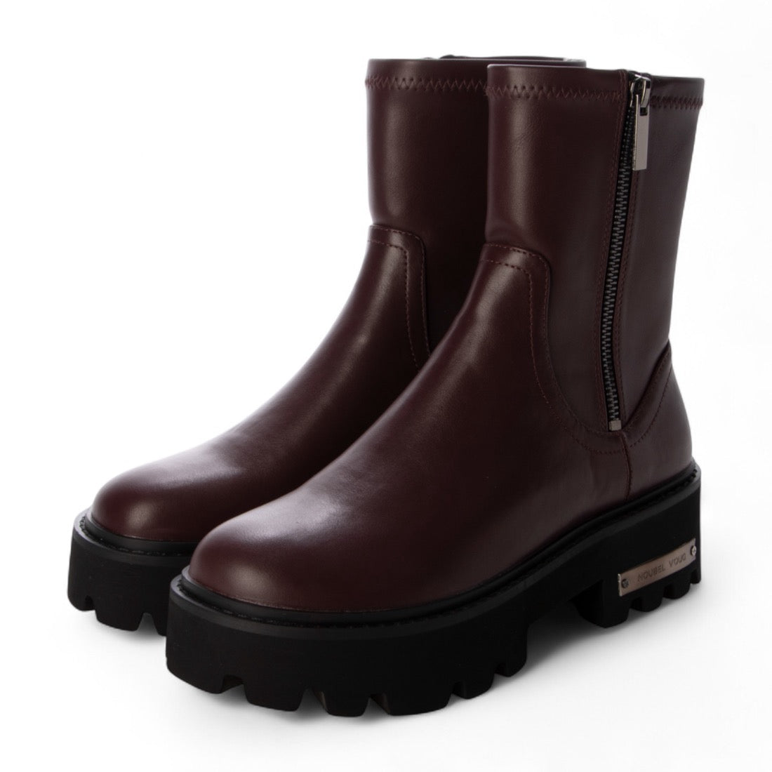 ヌーベル ヴォーグ リラックス Noubel Voug Relax タンクソール やわらかミドルブーツ (ワイン) ワイン