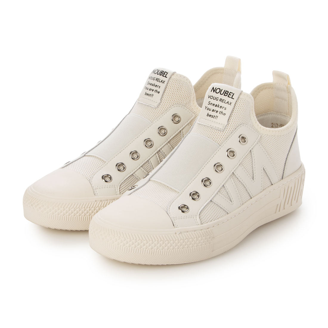 ヌーベル ヴォーグ リラックス Noubel Voug Relax ニットスニーカー (WH) WH