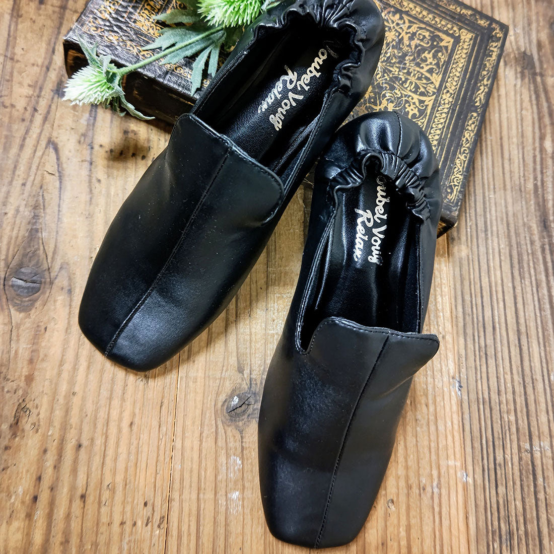 ヌーベル ヴォーグ リラックス Noubel Voug Relax 【サイズ展開:S-3L】 スクエアトゥ ローヒール オペラシューズ m213