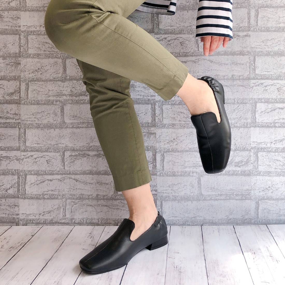 ヌーベル ヴォーグ リラックス Noubel Voug Relax 【サイズ展開:S-3L】 スクエアトゥ ローヒール オペラシューズ m213