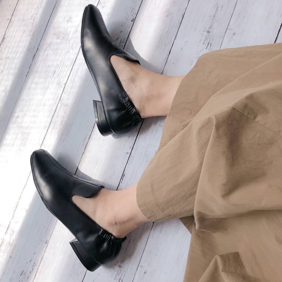 ヌーベル ヴォーグ リラックス Noubel Voug Relax 【サイズ展開:S-3L】 スクエアトゥ ローヒール オペラシューズ m213