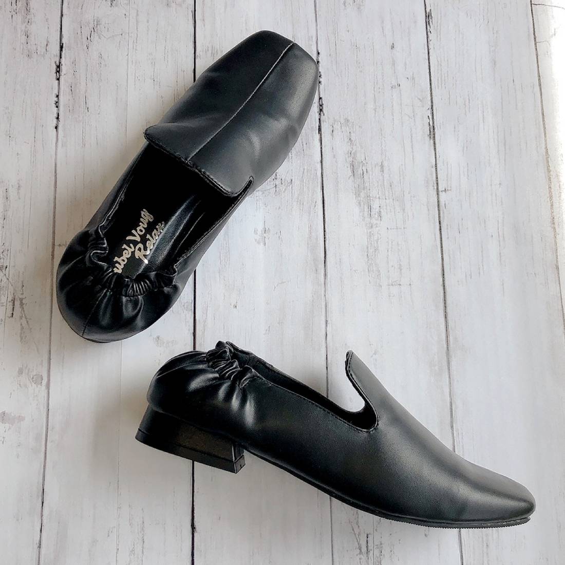 ヌーベル ヴォーグ リラックス Noubel Voug Relax 【サイズ展開:S-3L】 スクエアトゥ ローヒール オペラシューズ m213