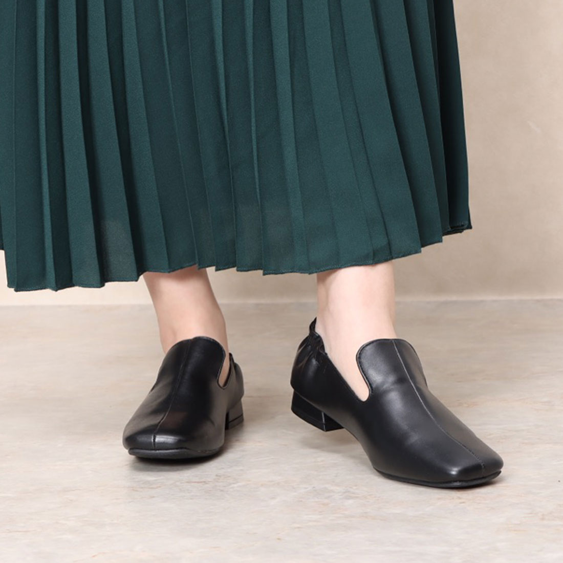 ヌーベル ヴォーグ リラックス Noubel Voug Relax 【サイズ展開:S-3L】 スクエアトゥ ローヒール オペラシューズ m213