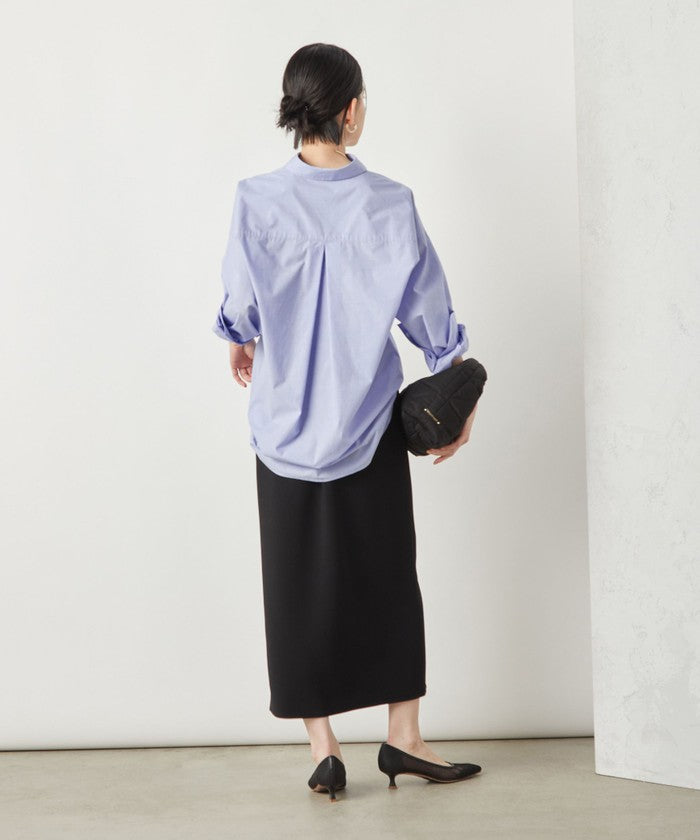 ノーリーズソフィー NOLLEY'S sophi ボンディングジョーゼット両前ロングSK (グレーベージュ) グレーベージュ