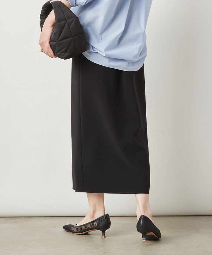 ノーリーズソフィー NOLLEY'S sophi ボンディングジョーゼット両前ロングSK (グレーベージュ) グレーベージュ