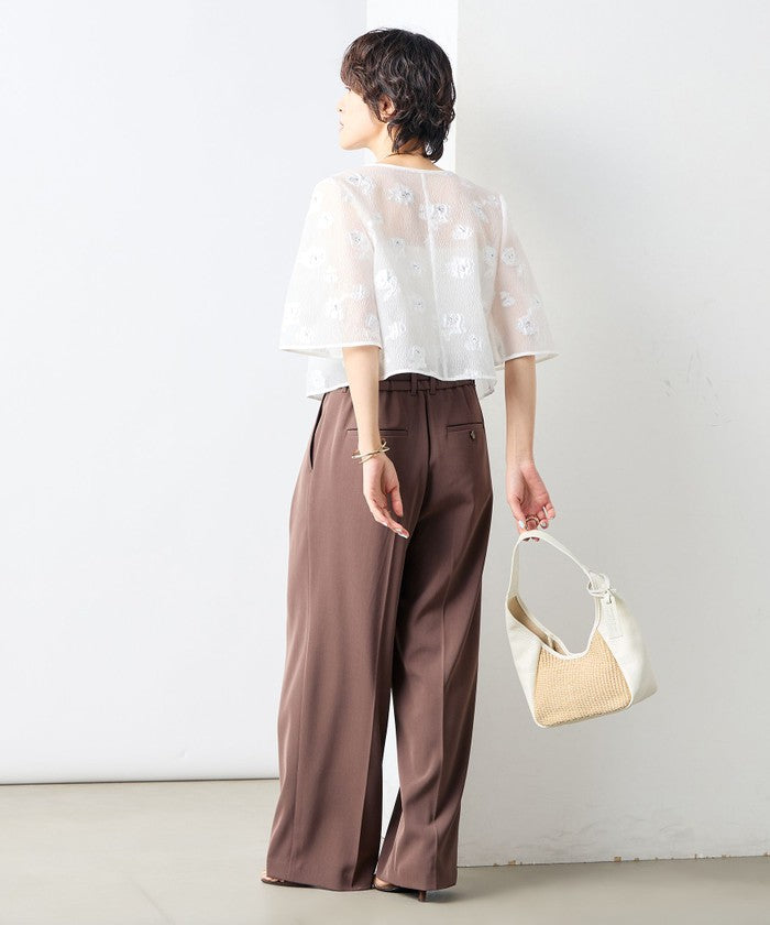 ノーリーズソフィー NOLLEY'S sophi ラメフラワージャガードBL (ブラック・グレー系1) ブラック・グレー系1