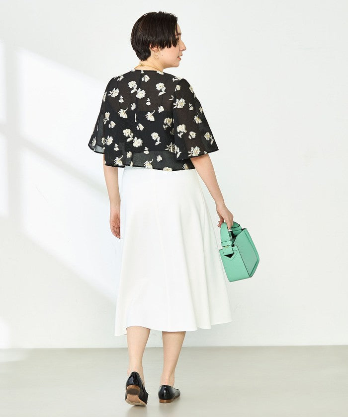 ノーリーズソフィー NOLLEY'S sophi ラメフラワージャガードBL (ブラック・グレー系1) ブラック・グレー系1