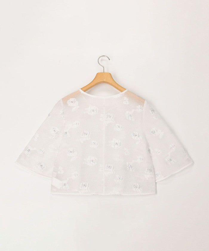 ノーリーズソフィー NOLLEY'S sophi ラメフラワージャガードBL (ブラック・グレー系1) ブラック・グレー系1