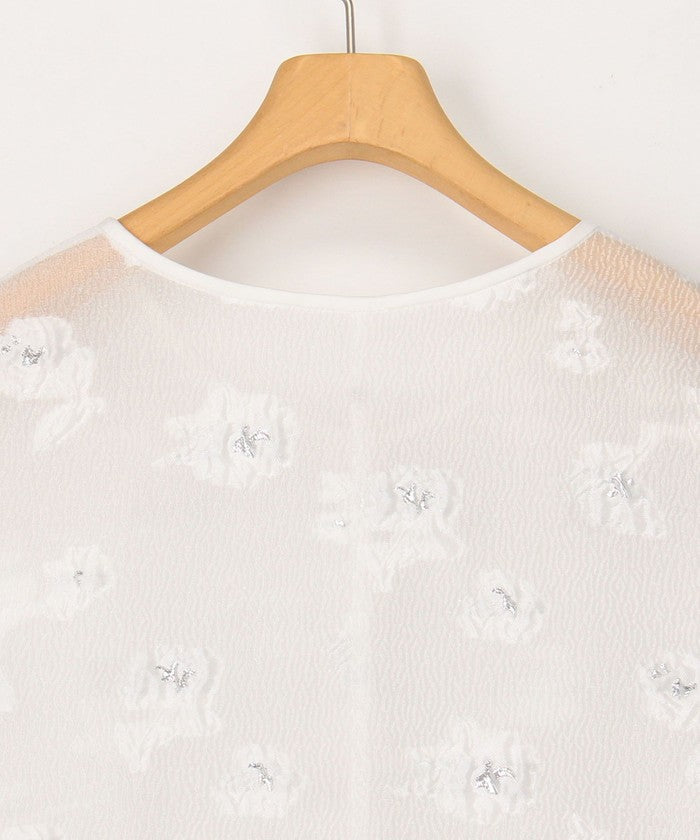 ノーリーズソフィー NOLLEY'S sophi ラメフラワージャガードBL (ブラック・グレー系1) ブラック・グレー系1