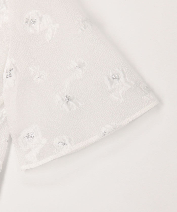 ノーリーズソフィー NOLLEY'S sophi ラメフラワージャガードBL (ブラック・グレー系1) ブラック・グレー系1