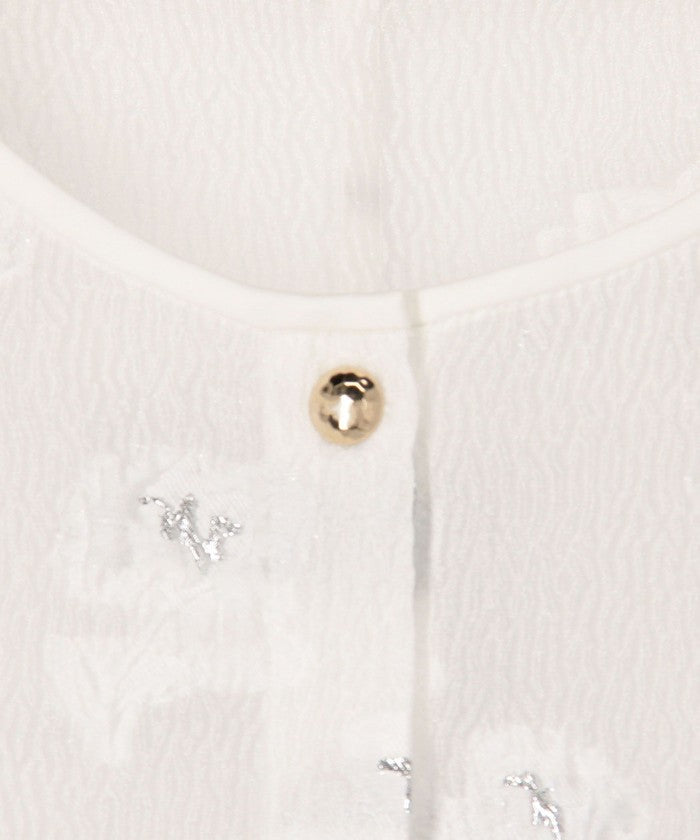 ノーリーズソフィー NOLLEY'S sophi ラメフラワージャガードBL (ブラック・グレー系1) ブラック・グレー系1