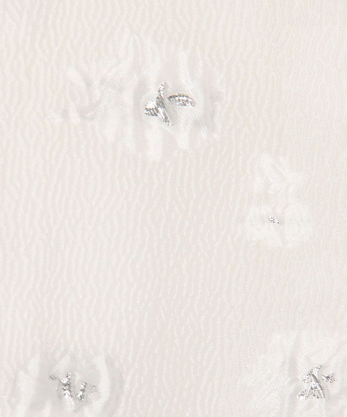 ノーリーズソフィー NOLLEY'S sophi ラメフラワージャガードフレアSK (ブラック・グレー系1) ブラック・グレー系1